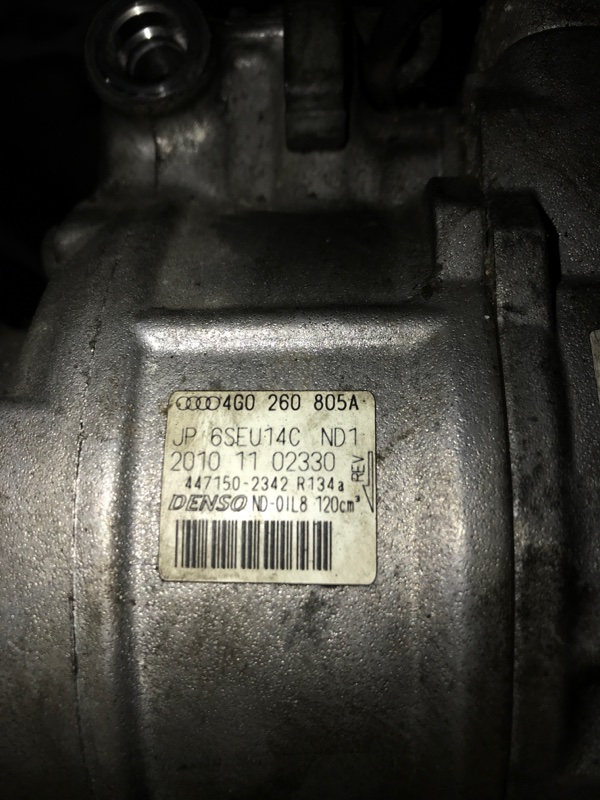 Компрессор кондиционера Audi A6 2012 C7 3.0 4g0260805a Б/У